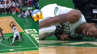 Marcus Smart   Screaming in pain after Scary Ankle Injury Est.con Finals Game 3