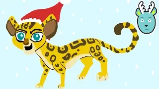 Lion Guard Fuli Wearing Santa Hat Drawing - Disney Junior Doodle - Lets Draw with Doodle Clubhouse