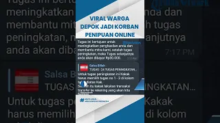 Modus Beri Tugas Like & Subscribe, Warga Depok Jadi Korban Penipuan Online Capai Puluhan Juta