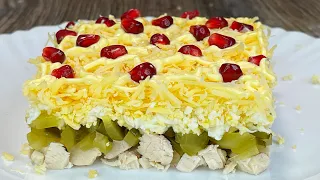 Готовлю по поводу и без! Любимый салат моего мужа! Гениальный и вкусный рецепт из простых продуктов!