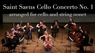 Saint Saens Cello concerto arrangement for string nonet. Margarita Balanas, cello