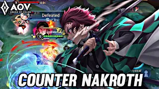 YAN/TANJIRO PRO GAMEPLAY | COUNTER NAKROTH - ARENA OF VALOR