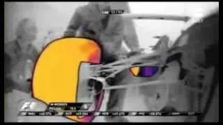 F1 2013 Japan - Pit stop Mark Webber - Thermal camera view