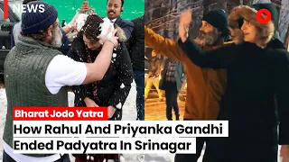 “Snowball Fights, Hugs And Walk By Dal Lake”: How Gandhi Siblings Marked End Of Bharat Jodo Yatra