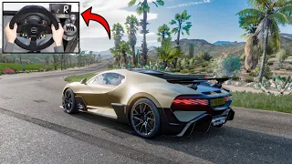 1500HP Bugatti Divo - Forza Horizon 5 | Steering Wheel Gameplay (Thrustmaster TX)