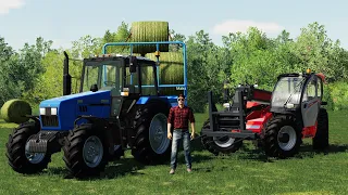 ЗАКАНЧИВАЕМ СЕНОКОС! ПЕРЕВОЗИМ СЕНО!  FARMING SIMULATOR-19