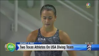 Two Texas athletes on USA diving team