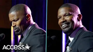 Jamie Foxx Fights TEARS in First Speech Since Health Scare