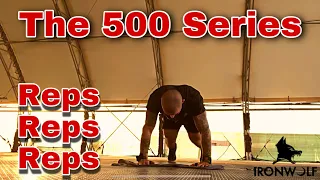 500 burpees, 500 squats, 500 jumping jacks (Monster Circuit, Sept Challenge)