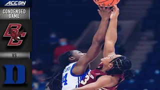 Boston College vs. Duke Condensed Game | 2021-22 ACC Women’s Basketball