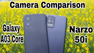 Samsung Galaxy A03 Core vs Narzo 50i Camera Comparison? A03 Core vs Narzo 50i.