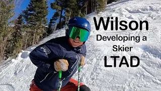 Building a skier, a ski racer, age 10-12 Wilson's ski evolution