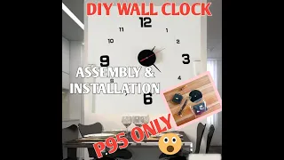 DIY WALL CLOCK ASSEMBLY | Step by Step Installation INSTALLATION | 3D STICKER CLOCK | Team Nilles