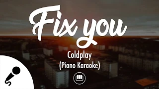 Fix You - Coldplay (Piano Karaoke)