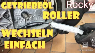 Roller Getriebeöl Wechseln / Getriebe Öl schnell und einfach tauschen Jetforce Peugeot Jet