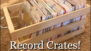 Homemade DIY 45rpm 7” Vinyl Record Storage / Crate / Holder