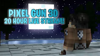 Pixel Gun 3D 20 HOUR LIVE STREAM! - Part 1