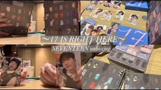 【unboxihg】～SEVENTEEN 17 IS RIGHT HERE ～  Best Album Unboxing  Carat :)　アルバム開封