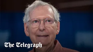 'Retire!': Mitch McConnell heckled during speech in his home state