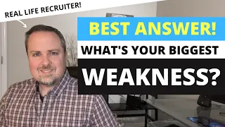What Are Your Weaknesses?  -  BEST Interview Answer!