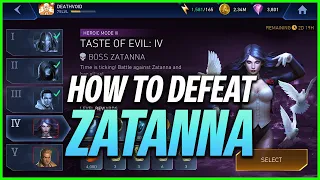 Injustice 2 Mobile | How To Defeat Zatanna | Taste Of Evil | Solo Raids
