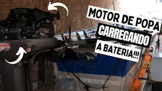 MOTOR DE POPA, CARREGANDO BATERIA!!!, ISSO AJUDA MUITO!!  VEJA ESSA DICA.