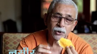 Naseeruddin Shah informal on Gulzar's Mirza Ghalib in Urdu Studio with Manish Gupta