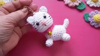 Llavero gatito // Teje con GanchiBol un amigurumi