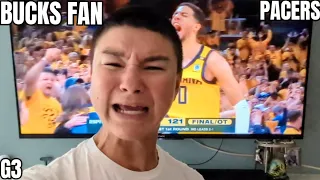 Bucks Fan Reacts to OT loss vs. Pacers! INSANE ENDING 2024 NBA Playoffs First Round Game 3