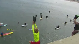 Ocean Beach Pier jump tradition continues