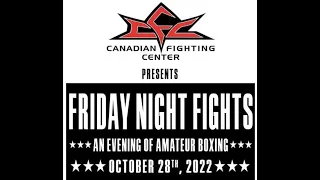 CFC's Friday Night Fights. October 28, 2022 in Winnipeg, Canada.