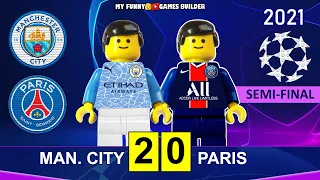 Manchester City vs PSG 2-0 (4-1) • Champions League 2021 • All Gоals & Hіghlіghts in Lego Football