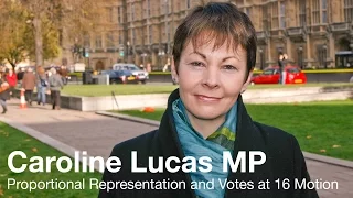 Caroline Lucas MP on Proportional Representation and Votes at 16