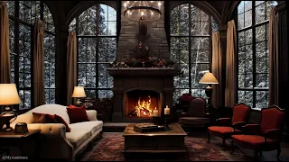 ❄️🔥 Winter Fireside Retreat: Cozy Ambiance for a Day of Warm Embrace