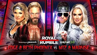 Edge and Beth Phoenix vs Miz and marsey || WWE