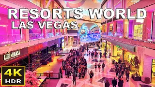 [4K HDR] Resorts World Las Vegas Walking Tour | 2024