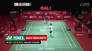 World Tour Finals 2021 | Day 1 MS: ZJ Lee (MYS) vs. K Vitidsarn (THA)