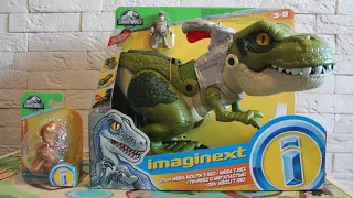 Imaginext Jurassic World T. Rex ОГРОМНЫЙ ДИНОЗАВР, КОТОРЫЙ ПРОГЛОТИТ МАЛЕНЬКИЕ ИГРУШКИ!