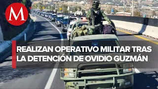 Ejército despliega operativo en Culiacán tras captura de Ovidio Guzmán, hijo de 'El Chapo'