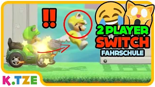 Super Mario 2 Player Switch 😂🚘 Luigi Fahrschule? | K.Tze