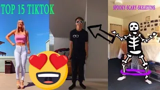 TOP 15 TikTok Challenge (Spooky Scary Skeletons)