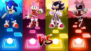 Sonic - Amy Rose - Dark Sonic - Amy Rose Exe | Tiles Hop EDM Rush