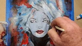 How I Paint my Own Composition; Ice Queen in Acrylics