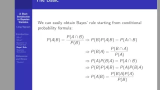 A Short Introduction to Bayesian Statistics