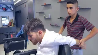 ASMR MASSAGE THERAPY • ASMR BARBER MASSAGE BY YOUNG BARBER