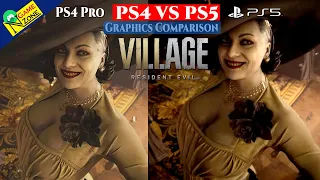 RESIDENT EVIL 8 VILLAGE PS4 Pro VS PS5 Graphics Comparison | RE8 PS4 Pro vs PS5 | NV Game Zone