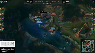 EDG JieJie Clean Baron Steal  (DK vs. EDG  Finals  Worlds 2021  DWG KIA vs. Edward Gaming)