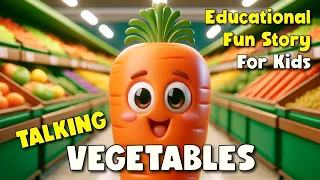 Talking Vegetables  | Fun Story Fairytale | Educational Story for Kids | With English Subtitles