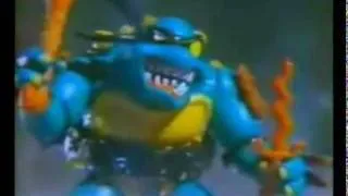 Ninja Turtles 1990 Commercial Slash,Triceraton,Mondo Gecko,Fugitoid