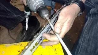 Как заточить цепь на пиле за 5 минут / How to sharpen a chain on a saw in 5 minutes